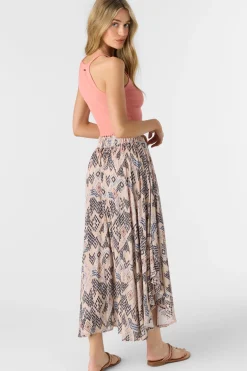 Women O’Neill Bottoms<MARNIE PALMER PRINT MIDI SKIRT