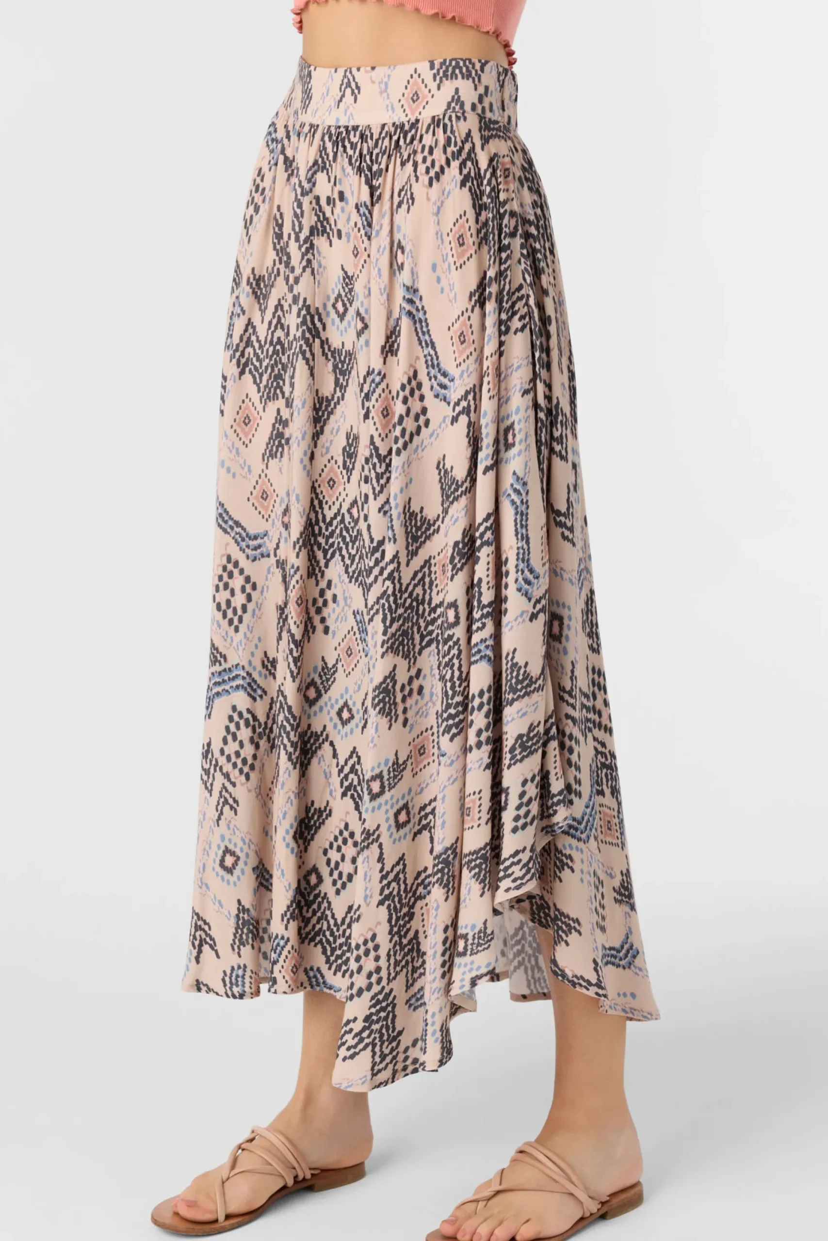 Women O’Neill Bottoms<MARNIE PALMER PRINT MIDI SKIRT
