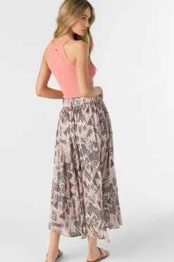Women O’Neill Bottoms<MARNIE PALMER PRINT MIDI SKIRT