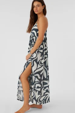 Women O’Neill Cover-Ups<MEL MAXI BEACH HUT GEO SWIM COVER-UP DRESS