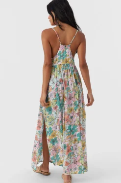 Women O’Neill Cover-Ups<MEL MAXI JANIS FLORAL SWIM COVER-UP DRESS