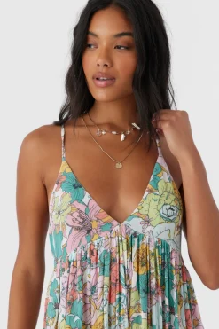 Women O’Neill Cover-Ups<MEL MAXI JANIS FLORAL SWIM COVER-UP DRESS