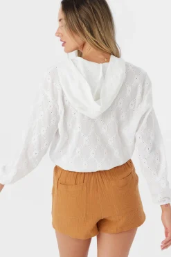 Women O’Neill Tops<MIKAH KNIT HOODIE PULLOVER