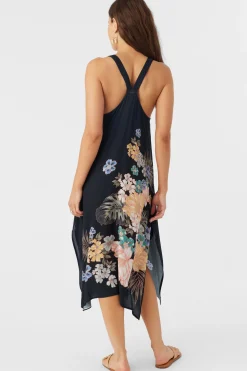 Women O’Neill Cover-Ups<MIRANDA MACAW TROPICAL MIDI COVER-UP DRESS