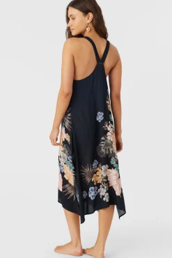 Women O’Neill Cover-Ups<MIRANDA MACAW TROPICAL MIDI COVER-UP DRESS