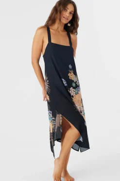 Women O’Neill Cover-Ups<MIRANDA MACAW TROPICAL MIDI COVER-UP DRESS