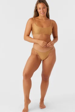 Women O’Neill Bralette|Bikini Tops<MIZI METALLIC RIB SURFSIDE BRALETTE TOP