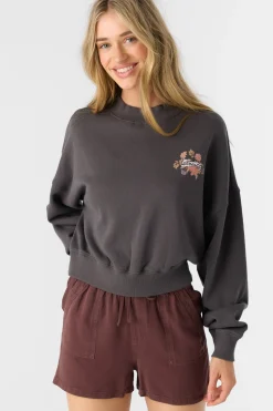 Women O’Neill Sweaters, Hoodies & Fleece<MOMENT CREW NECK CROPPED FLEECE
