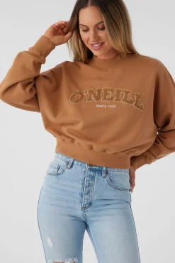 Women O’Neill Sweaters, Hoodies & Fleece<MOMENT CREW NECK CROPPED FLEECE