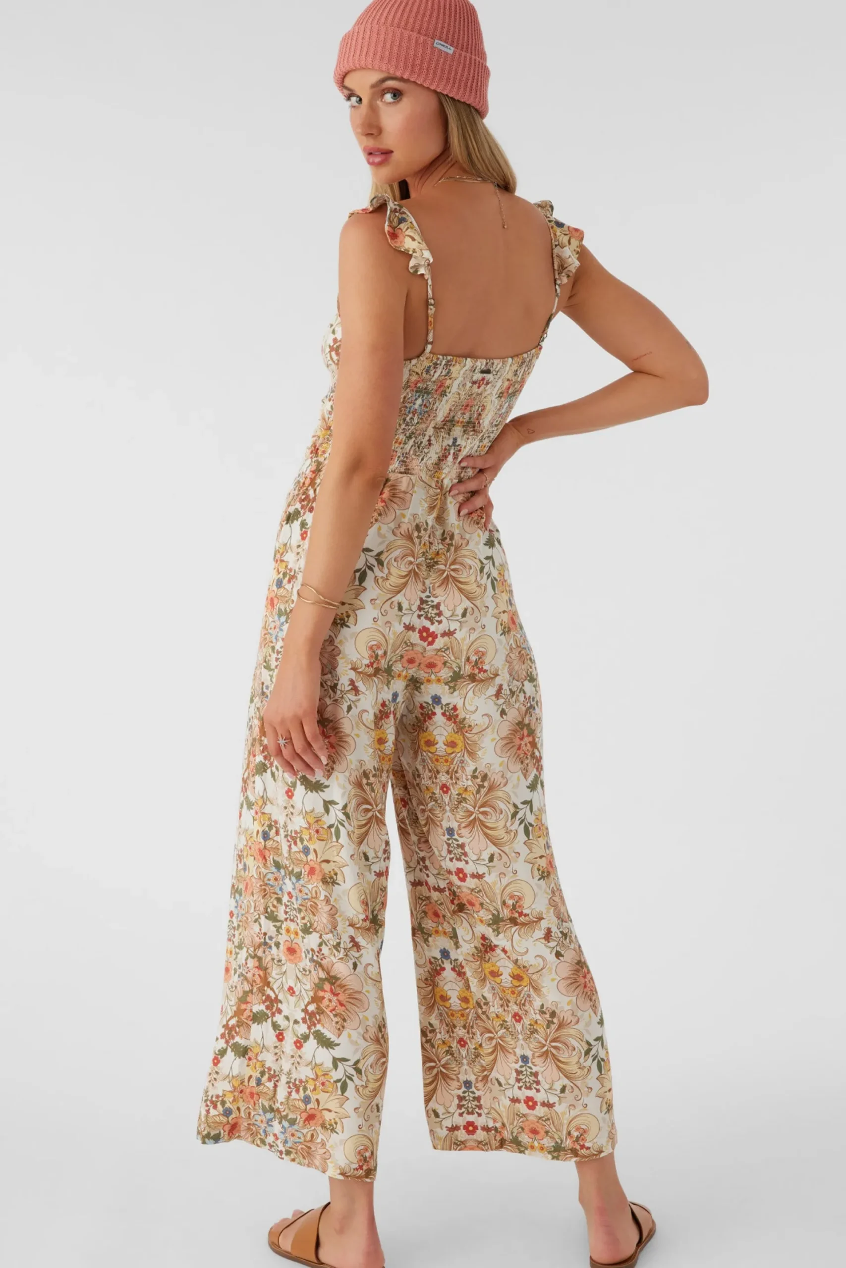 Women O’Neill Jumpsuits & Rompers<MONYCA SOFIA FLORAL FLUTTER TANK JUMPSUIT