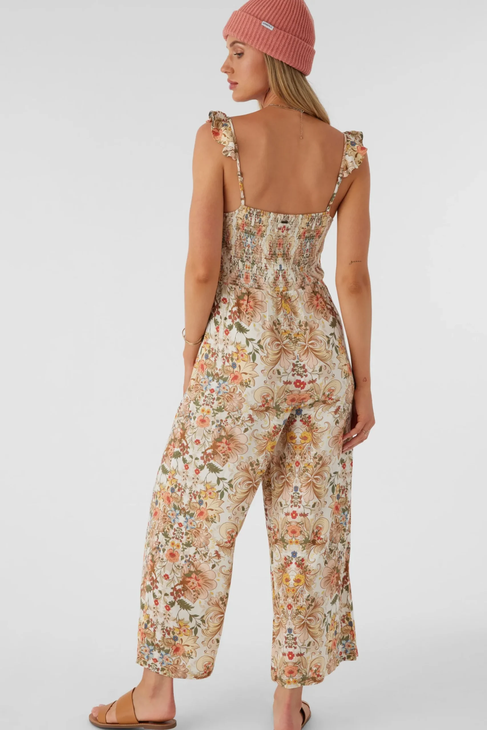 Women O’Neill Jumpsuits & Rompers<MONYCA SOFIA FLORAL FLUTTER TANK JUMPSUIT