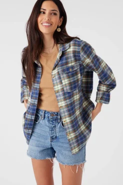 Women O’Neill Tops<NASH FLANNEL STANDARD FIT SHIRT
