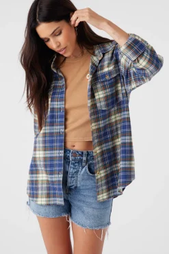 Women O’Neill Tops<NASH FLANNEL STANDARD FIT SHIRT
