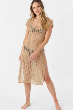 Women O’Neill Cover-Ups|Dresses<NINA MIDI CROCHET LACE COVER-UP DRESS