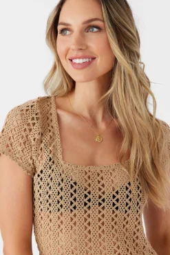Women O’Neill Cover-Ups|Dresses<NINA MIDI CROCHET LACE COVER-UP DRESS