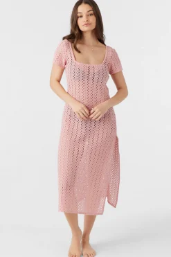 Women O’Neill Cover-Ups<NINA MIDI CROCHET LACE COVER-UP DRESS
