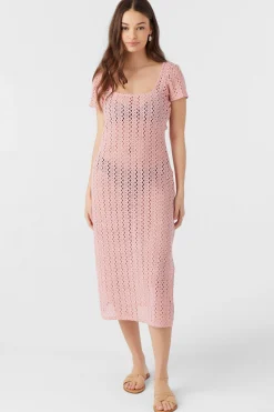 Women O’Neill Cover-Ups<NINA MIDI CROCHET LACE COVER-UP DRESS