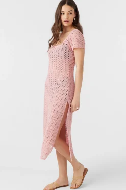 Women O’Neill Cover-Ups<NINA MIDI CROCHET LACE COVER-UP DRESS