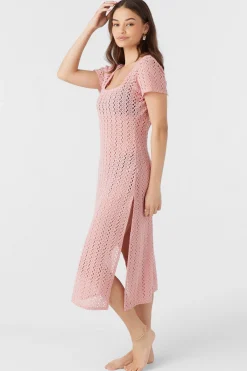 Women O’Neill Cover-Ups<NINA MIDI CROCHET LACE COVER-UP DRESS