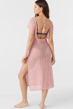 Women O’Neill Cover-Ups<NINA MIDI CROCHET LACE COVER-UP DRESS