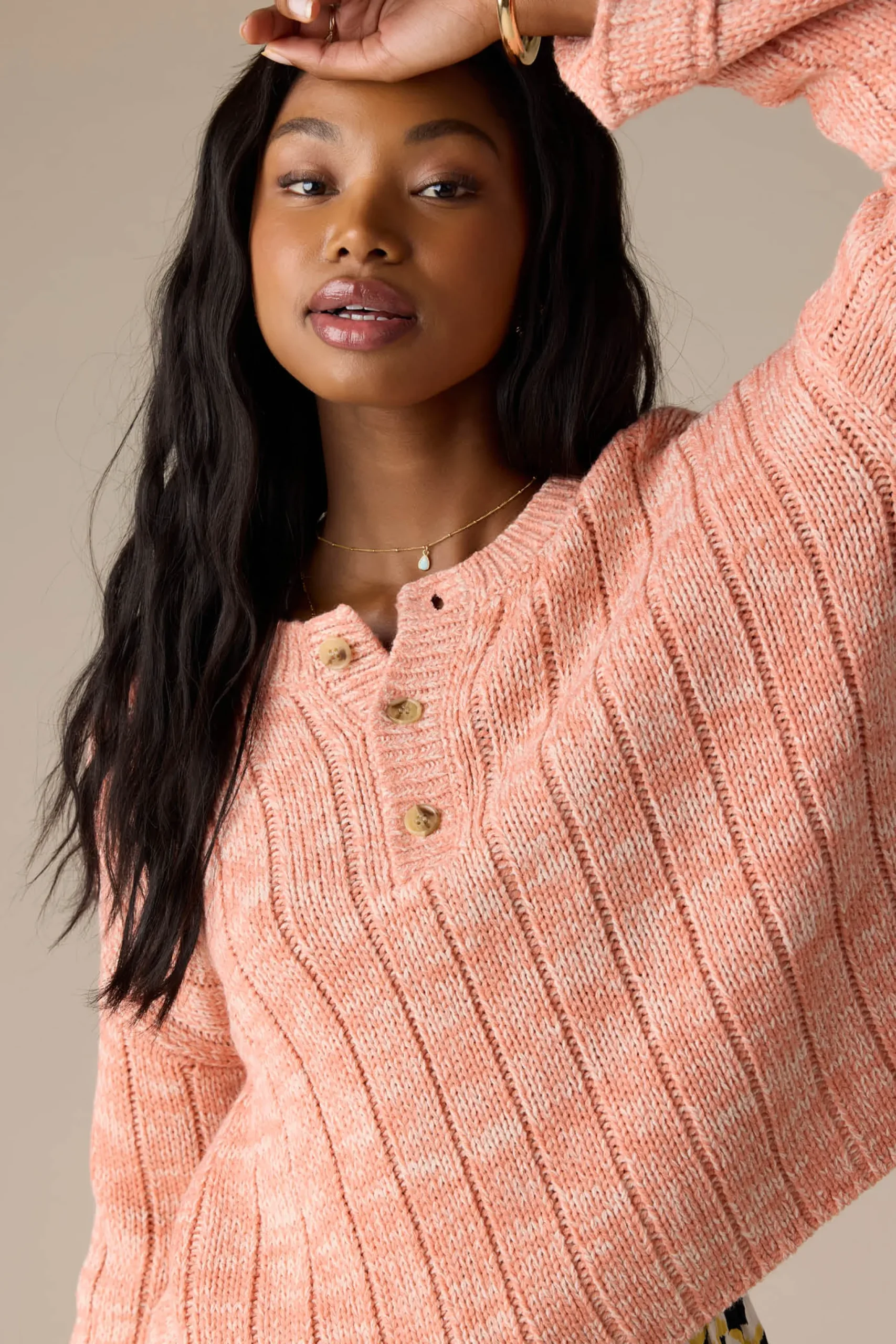 Women O’Neill Sweaters, Hoodies & Fleece<OCEANFRONT HENLEY LONG SLEEVE SWEATER