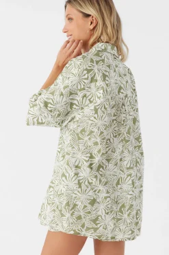 Women O’Neill Cover-Ups|Tops<OLIVIA HALFMOON OVERSIZED COVER-UP SHIRT