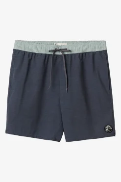 O’Neill Side Pockets<O'RIGINALS SOLID ELASTIC WAIST 16" SWIM TRUNKS