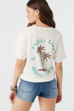 Women O’Neill Graphic Tees & Tanks<PALM EMBLEM TEE