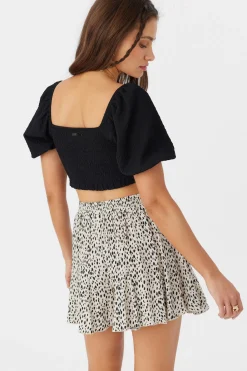 Women O’Neill Tops<POLLY TEXTURED KNIT CROP TOP