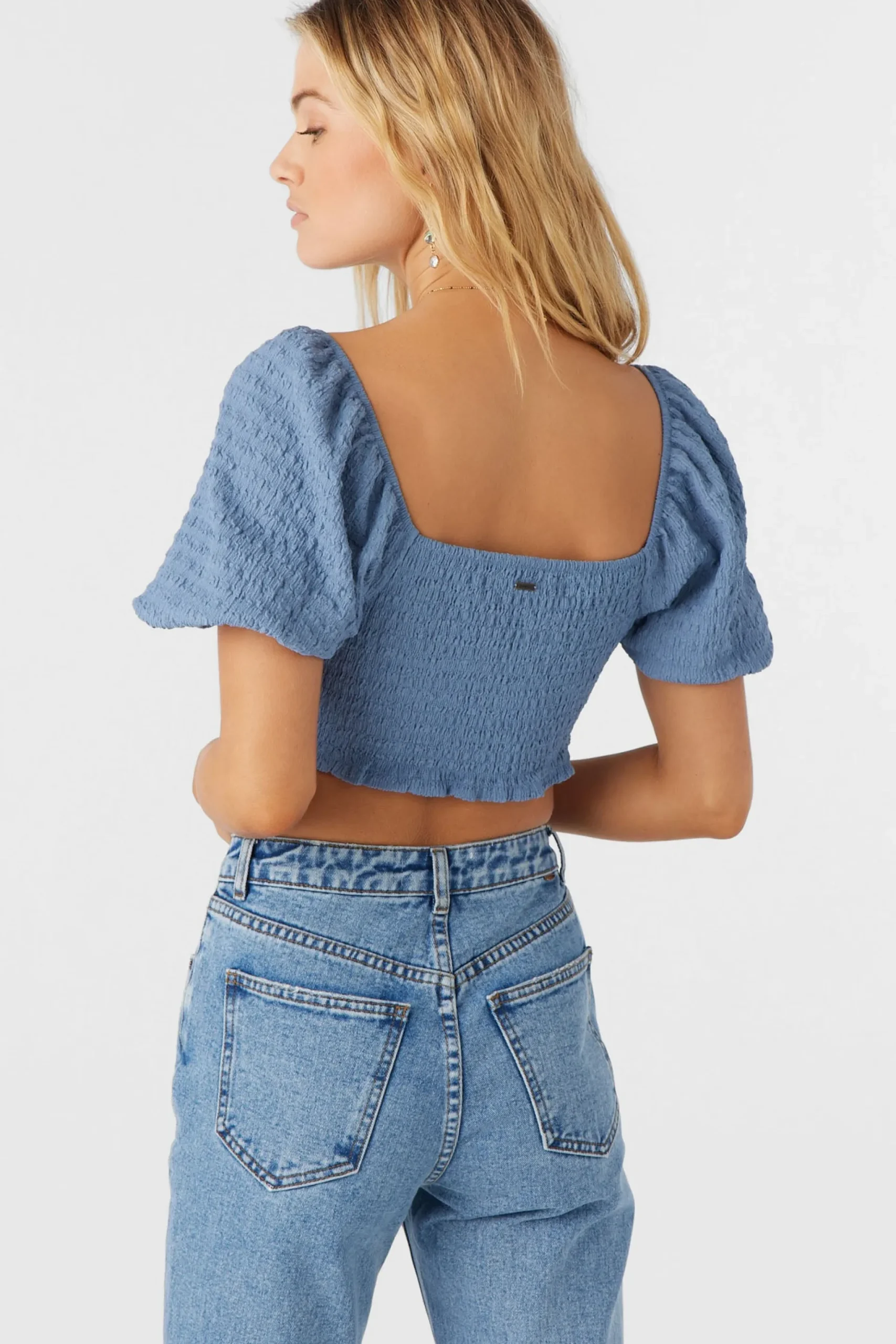 Women O’Neill Tops<POLLY TEXTURED KNIT CROP TOP