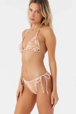 Women O’Neill Medium|Bikini Bottoms<ROAM SLOW RIB MARACAS TIE SIDE BOTTOMS