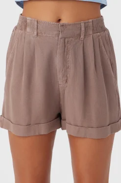 Women O’Neill Bottoms<ROWAN LINEN BLEND SHORTS
