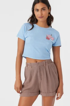 Women O’Neill Bottoms<ROWAN LINEN BLEND SHORTS
