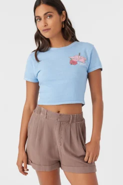 Women O’Neill Bottoms<ROWAN LINEN BLEND SHORTS