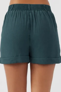 Women O’Neill Bottoms<ROWAN LINEN BLEND SHORTS
