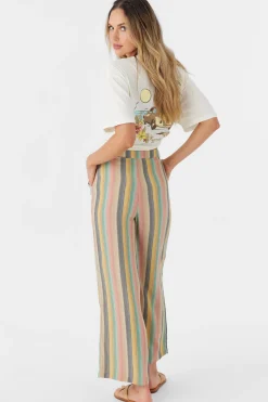 Women O’Neill Bottoms<RYLAN BEACHBOUND STRIPE WIDE LEG PANTS