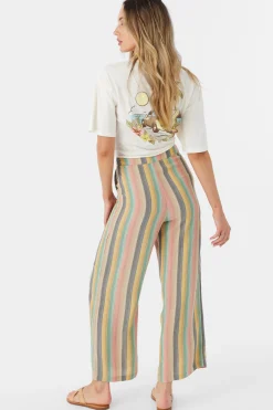 Women O’Neill Bottoms<RYLAN BEACHBOUND STRIPE WIDE LEG PANTS