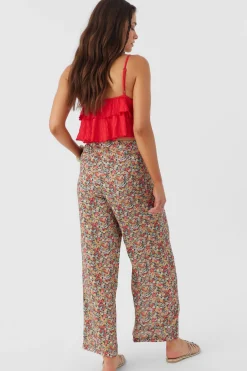 Women O’Neill Bottoms<RYLAN EDEN DITSY WIDE LEG PANTS