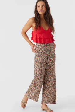 Women O’Neill Bottoms<RYLAN EDEN DITSY WIDE LEG PANTS