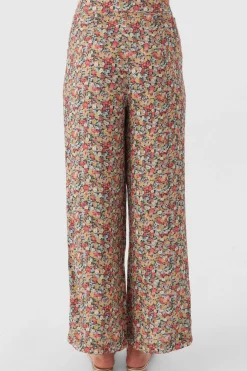 Women O’Neill Bottoms<RYLAN EDEN DITSY WIDE LEG PANTS