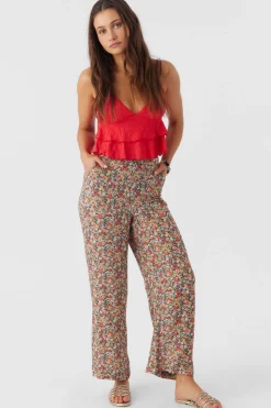 Women O’Neill Bottoms<RYLAN EDEN DITSY WIDE LEG PANTS
