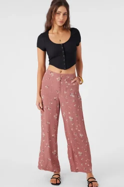 Women O’Neill Bottoms<RYLAN VENUS DITSY WIDE LEG PANTS