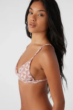 Women O’Neill Triangle<SALTWATER ESSENTIALS AMOR GEO SEASIDE TRIANGLE TOP