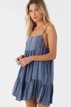 Women O’Neill Cover-Ups<SALTWATER ESSENTIALS RILEE STRIPED COVER-UP DRESS