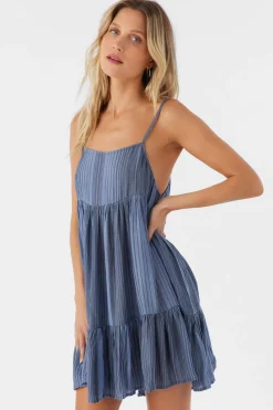 Women O’Neill Cover-Ups<SALTWATER ESSENTIALS RILEE STRIPED COVER-UP DRESS