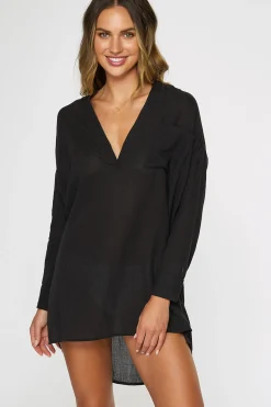 Women O’Neill Cover-Ups|Dresses<SALTWATER SOLIDS BELIZIN COVER-UP TUNIC
