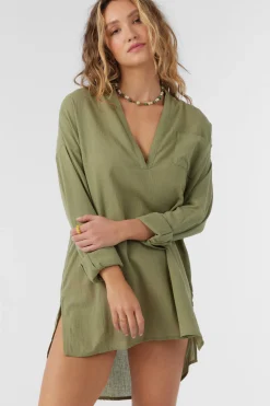 Women O’Neill Cover-Ups|Dresses<SALTWATER SOLIDS BELIZIN COVER-UP TUNIC