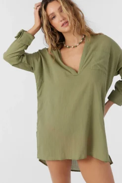 Women O’Neill Cover-Ups|Dresses<SALTWATER SOLIDS BELIZIN COVER-UP TUNIC