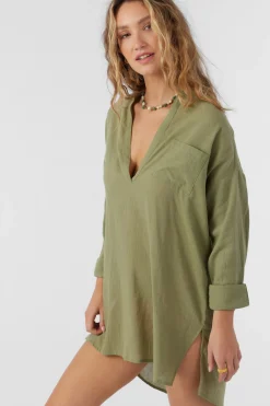 Women O’Neill Cover-Ups|Dresses<SALTWATER SOLIDS BELIZIN COVER-UP TUNIC