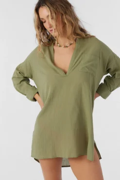 Women O’Neill Cover-Ups|Dresses<SALTWATER SOLIDS BELIZIN COVER-UP TUNIC